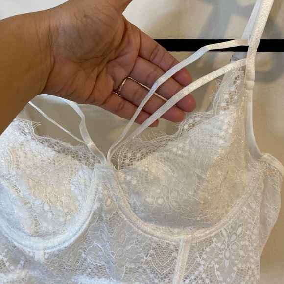 Avidlove coquette White Lace Bralette size medium NWT - Picture 3 of 9